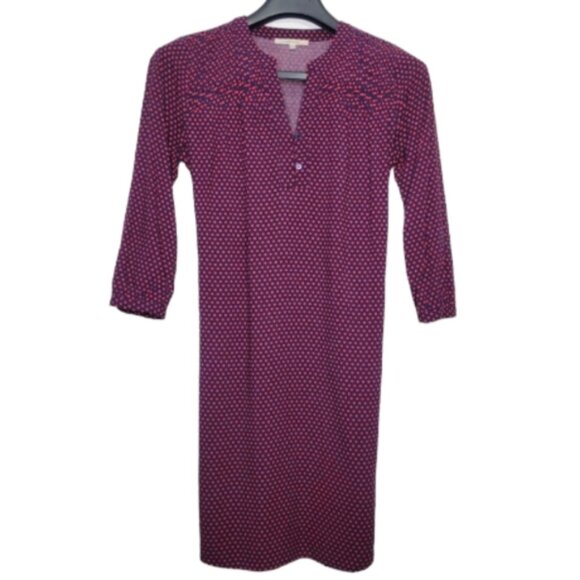 41 Hawthorn Blue and Red Polka Dot Dress, Size XS - Picture 1 of 7